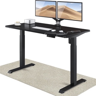 Desktronic HomeOne Höhenverstellbarer Schreibtisch, Schwarz 140x70cm