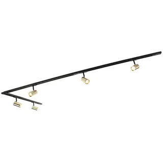 Qazqa Schienensystem-Sets Iconic jeana, Smarte Leuchte, LED wechselbar, Extra-Warmweiß, QAZQA Schienen­leuchte, gu10, Gold, Aluminium, Modern