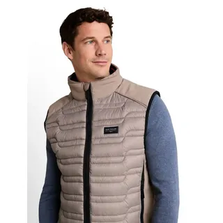 TOM TAILOR Steppweste mit Stehkragen udn Reißverschluss beige XXXL (60)