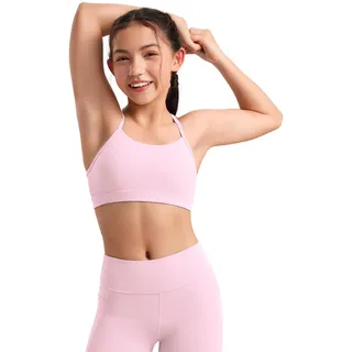 CRZ YOGA Mädchen Butterluxe Y Back Sport BH | Leichter Halt, Herausnehmbare Pads, Yoga, Lässig, Extrem Weich, Scoop Neck, Spaghetti-Träger, für Teenager - M
