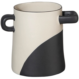 ASA rayu Vase schwarz getunkt matt 15,5 cm