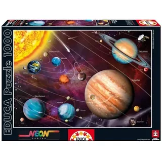 Educa Puzzle Beleuchtungspuzzle Sonnensystem 1000 Teile, Puzzleteile