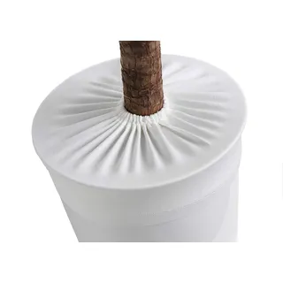 LYLANI Blumentopfschutz, innovatives Design, hochwertiger Stoff (Durchmesser: 35-37 cm, Wollweiß)