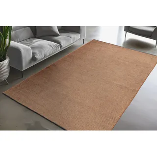 OBSESSION Teppich OBSESSION "En Vogue 400", gold (goldgelb), B:300cm H:8mm L:400cm, Polyester, Teppiche, Teppich, Uni Farben, leichte Struktur, In- und Outdoor geeignet, waschbar