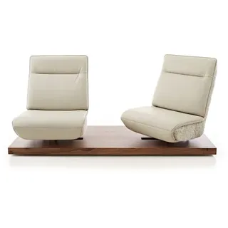 KOINOR Sofa Evino - Free Motion Leder Grau Grey
