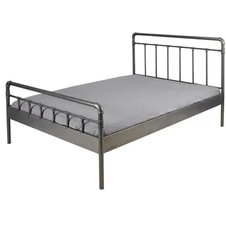 Hti-Living Doppelbett 140 x 200 cm Grau