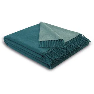 Biederlack Plaid »teal-green«, im Doubleface-Look, grün