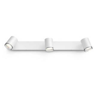Philips Deckenstrahler Hue Adore Spot LED weiß, dimmbar, smart, mit Dimmschalter, 3-flammig