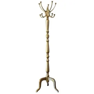 baario Kleiderständer Kleiderständer HERIN gold, stabiler Garderobenständer Aluminium Metall Design Vintage Haken goldfarben