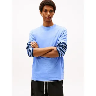 Tommy Hilfiger TJM SLIM LINEAR CHEST TEE EXT blau XL