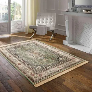 Taracarpet Teppich Palazzo Royal Lilian grün 160x230 cm Kurzflor Orientteppich für Wohnzimmer Esszimmer und Schlafzimmer