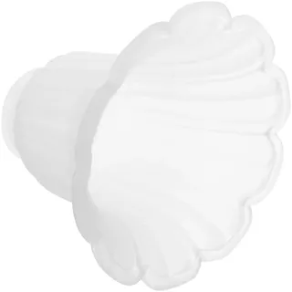 MAGICLULU Weißer Glaslampenschirm in Blumenform mit Vintage Stil Leicht und Einfach zu Montieren Dekorative Deckenleuchte für Wohn und Schlafzimmer