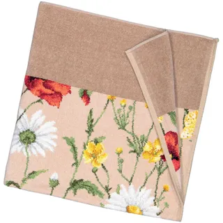 Feiler Handtücher Daisy Field Duschtuch 75x150 cm | safari - beige