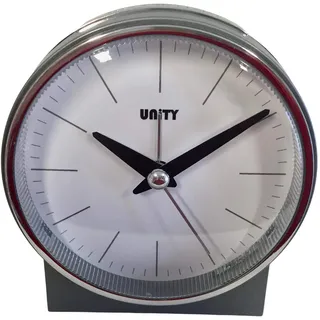 Unity Wecker Glockenwecker – 49029, Metall, Silber, 10.5 x 10.5 x 6.5 cm