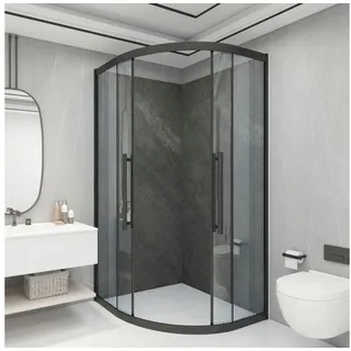neu.haus Duschrückwand, (Set, 16-tlg), Wandpaneel »Bladel« 120 x 60 cm Grey Stone grau
