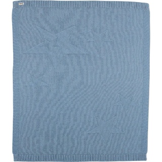 Sterntaler Kinderdecke Baylee, mit eingestrickten Sternen B/L: 75 cm x 90 blau Decken