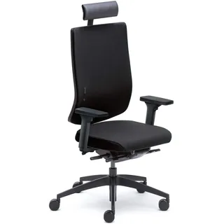 Sedus se:do Bürostuhl, Drehstuhl, Designstuhl, Schreibtischstuhl, Gaming, Kunststoff, Schwarz, 83 x 68 x 144 cm