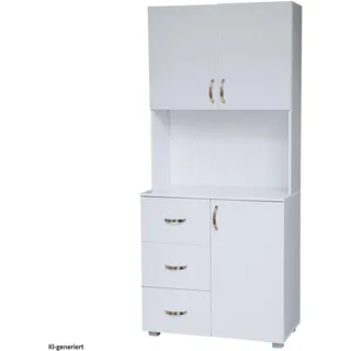 Hti-Living Küchenbuffet Blanca 80 x 180 x 40 cm Weiß