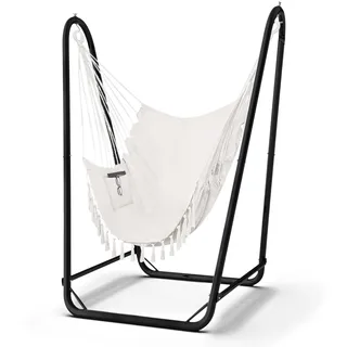 G TALECO GEAR Hängesessel mit Gestell Schwarz