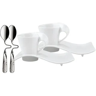 Villeroy & Boch NewWave Espresso-Set 0,05 l Weiß 6 St.