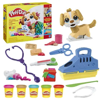 PLAY-DOH Tierarzt Spielset mit Spielzeughund und Knetmasse