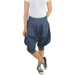 Sotala Damen Aladin Pump Capri 3/4 Kurze Pump Pluder Boyfriend Harem Hose Shorts 44 (2XL) - 44