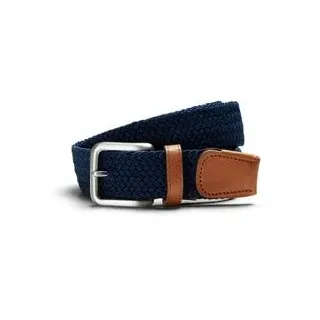 JACK & JONES Gürtel Jacspring Woven Belt Materialmix Blau 105