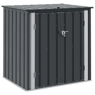 vidaXL Gartenlagerbox 101,5 x 82 x 100 cm Schwarz