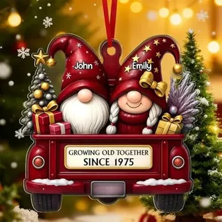 Personalisierter Ornamente Weihnachtsbaumschmuck Gemeinsam Alt Werden Seit Personalisierte Weihnachtskugel Weihnachtsbaumschmuck 2025 Für Paare,Deko Weihnachtsbaum (Stil7)