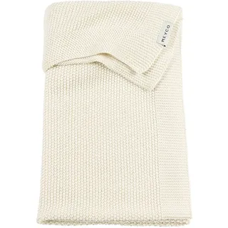 MEYCO Babydecke 100x150cm gestrickt Mini Relief Kuscheldecke Natural | 100% Baumwolle - Oeko Tex zertifiziert - TOG 1.0 - vielseitig einsetzbar - kuschelig & atmungsaktiv - waschbar