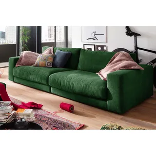 KAWOLA Sofa MADELINE 3-Sitzer Cord smaragd