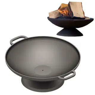 Feuerschale aus Gusseisen Schale Gartenfeuerstelle Grillschale Feuerstelle 55 cm