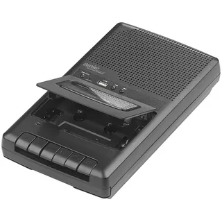 auvisio Kassettenrecorder: Mobiler Kassettenspieler & USB-Digitalisierer, Lautsprecher & Mikrofon (Kassettendigitalisierer, Kassette digitalisieren, MC)