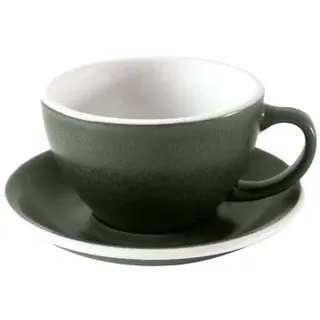 Lattetasse mit Untertasse Loveramics Egg Forest, 300 ml