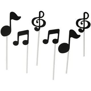 mugesh Tortenstecker Tortenstecker Notenmotive, für Musiker schwarz