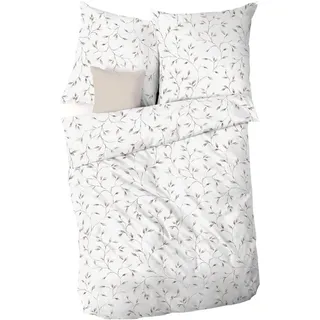 KAEPPEL Leaf Allover Floral Beige 135 x 200 cm + 80 x 80 cm