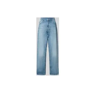Loose Fit Jeans aus reiner Baumwolle Modell 'LENI', Blau, 29/30