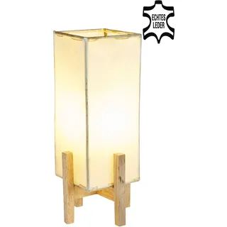 Tischlampe Nachttischlampe E27 orientalisch braun natur Metall 39cm Leuchte Deko