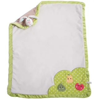 NICI mit Schmuse-Hase 75x100cm bunt-Kuscheldecke für Babys & Kinder-Flauschige Plüschdecke-Warme Decke für Mädchen & Jungen