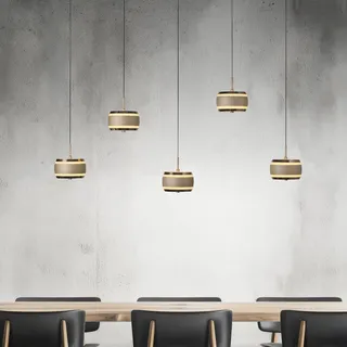 neuhaus pure® by paul neuhaus Falling Rings 5-flg. 60 cm rund bronze/braun