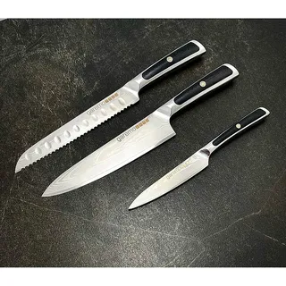 GAREMO Damast-Messerset 3-teilig inkl. Geschenkbox