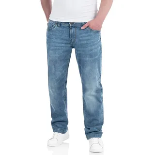TIMEZONE Stretch-Jeans Eduardo TZ Slim Fit Jeanshose - Blue Denim Wash Bequeme Herrenjeans blau 30
