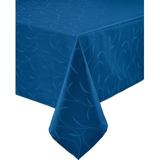 Erwin Müller Tischdecke »Tischdecke "Remscheid"« (1-tlg), fleckabweisend Uni blau oval - 140 cm x 190 cm