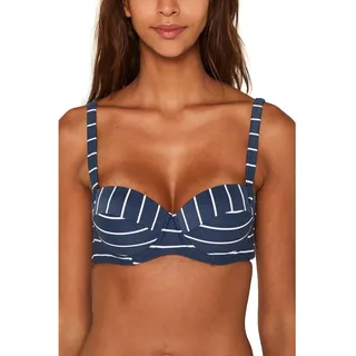 ESPRIT Damen Nelly Beach Pad.Bra Mf Bikinioberteil, per Pack Blau (Dark Blue 405), 44 (Herstellergröße: 36 B) - 36B