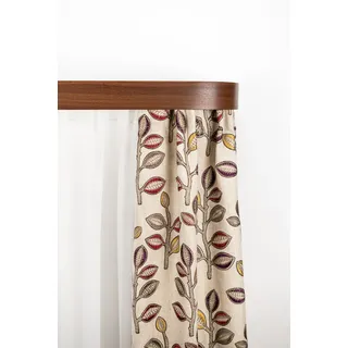 GARESA Schienensystem GARESA "Kunststoffschiene mit Blende", braun (nussbaum), L:160cm T:7,5cm, Kunststoff, Gardinenstangen, Schienensystem, seitlich mit 2 Rundbögen (kein Spalt zwischen Vorhang und Wand)