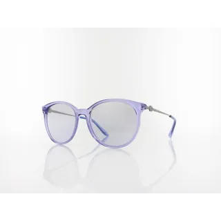 Armani Exchange AX4140S 82367P 55 shiny transparent violet / violet mirror silver gradient