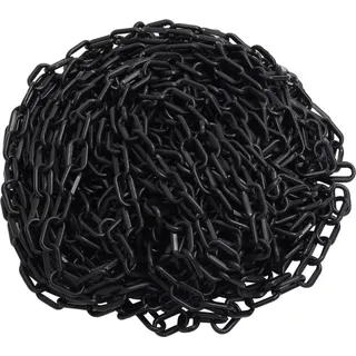 vidaXL Absperrkette 30 m Ø8 mm Schwarz