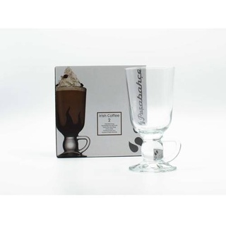 Pasabahce 4 Stück 44109 Irish Coffee-Glas 280 ml Premium Latte Irish Gläser Teegläser mit Henkel Latte Macchiato