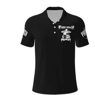 Herren Roach Music Rock Band Papa Polo-Shirts Business und Freizeit Der universelle Polo - Der Eckstein Ihres Kleiderschrankes Mehrfarbig L - L