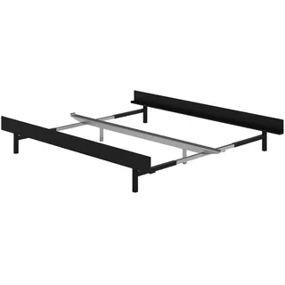 MOEBE - Ausziehbett 90-180 cm, 29 cm / low, schwarz